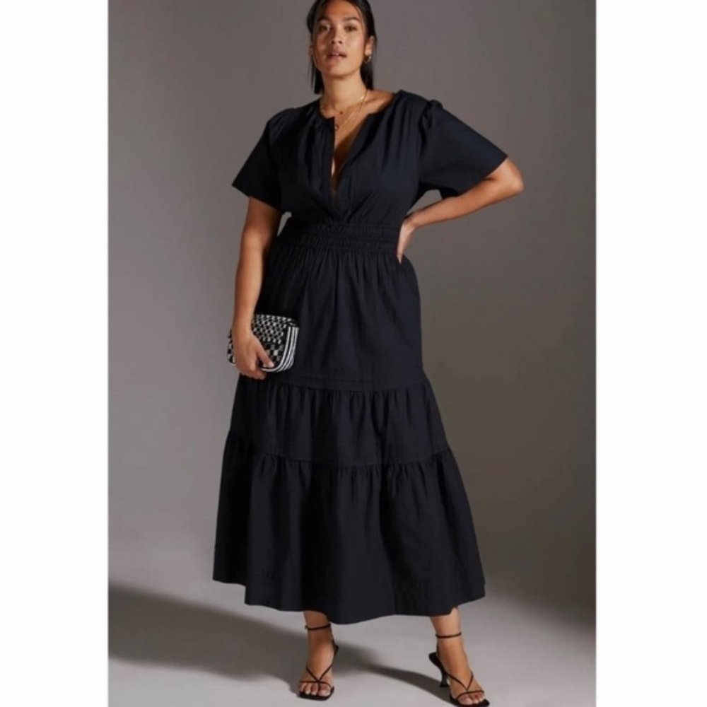 Anthropologie The Somerset Maxi Dress Cotton